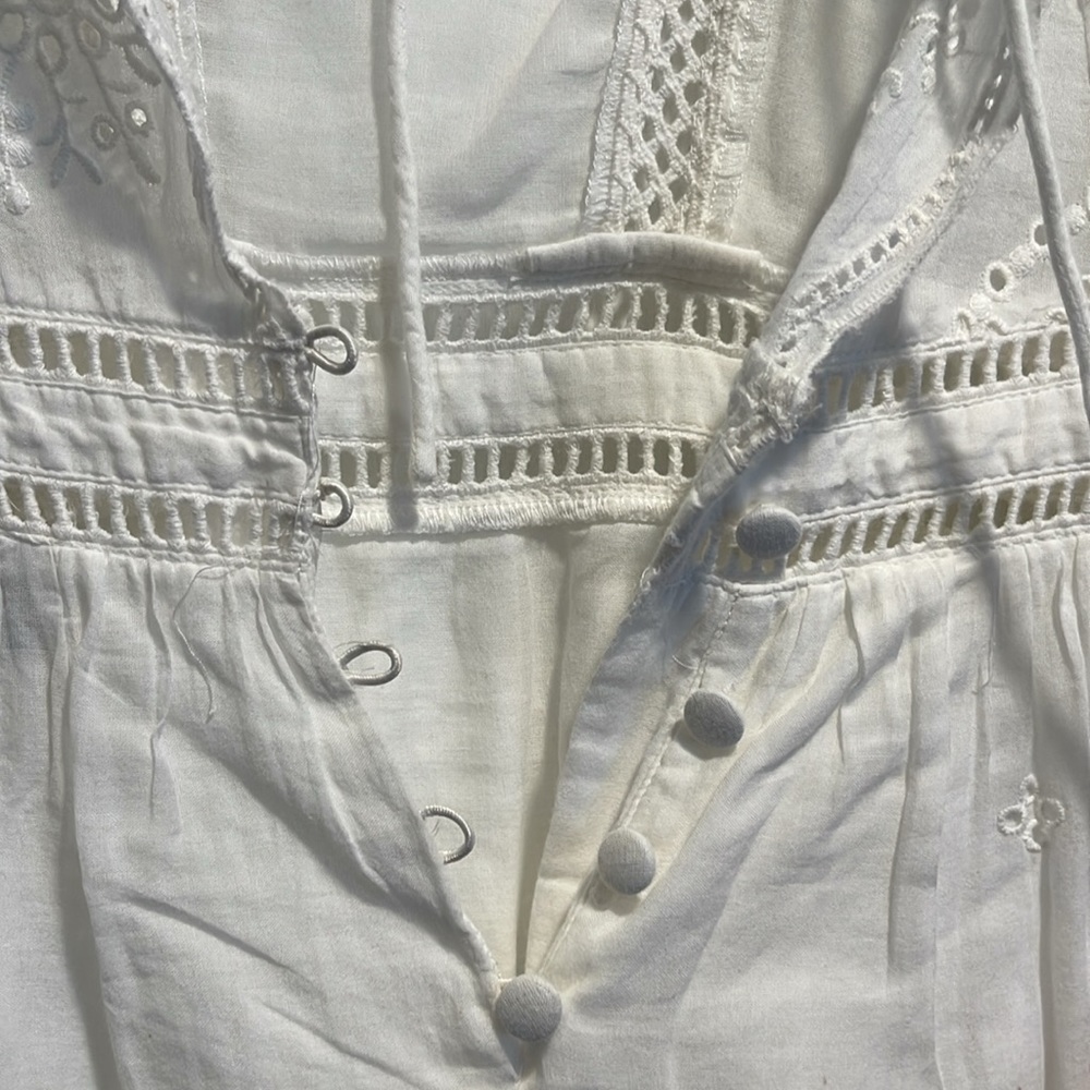 TOPSHOP Broderie Ruffle‎ Minidress - Picture 6 of 7